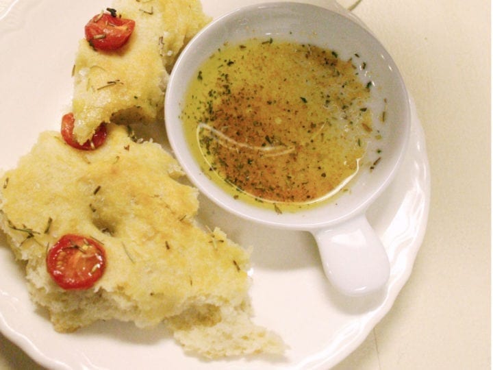 Fresh focaccia bread recipe