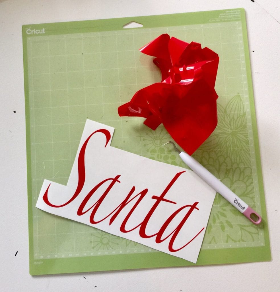 Santa sign with Cricut