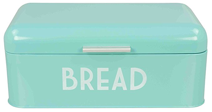 Teal turquoise bread box