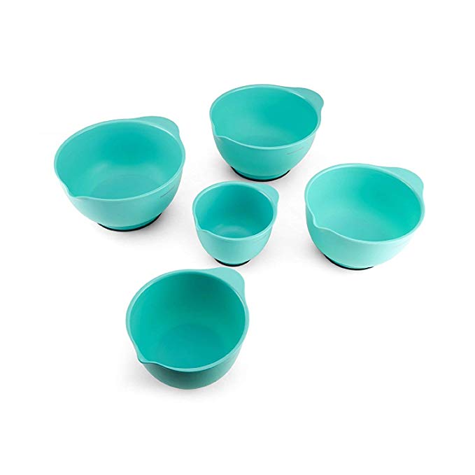 turquoise mixing bowl set