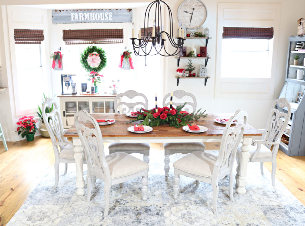 Christmas dining room