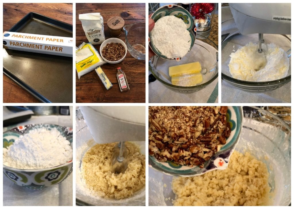 Making cookies - recipe for Pecan Snowball Cookies