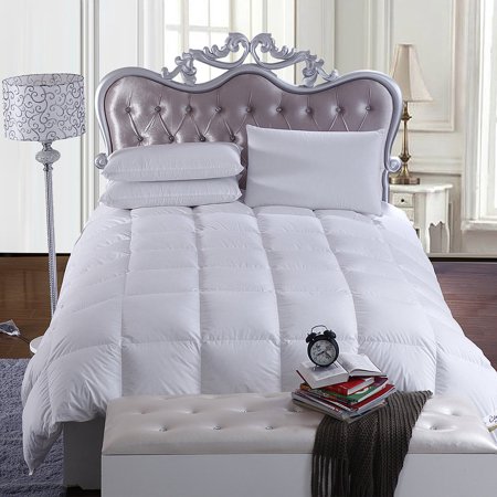 White Duvet Duck Feather Quilt - Affordable White Bedding Ideas