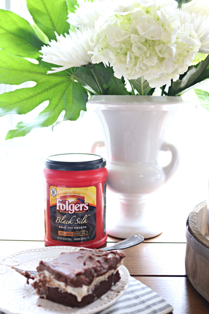 Folgers Black Silk and Mississippi Mud cake recipe