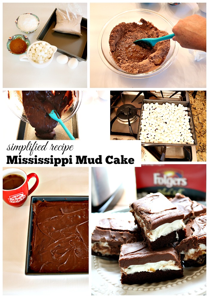 Mississippi mud cake simplified recipe and coffee pairing