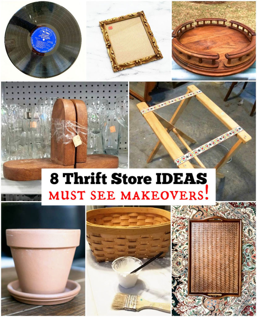 8 Thrift store makeovers including a lazy Susan DIY