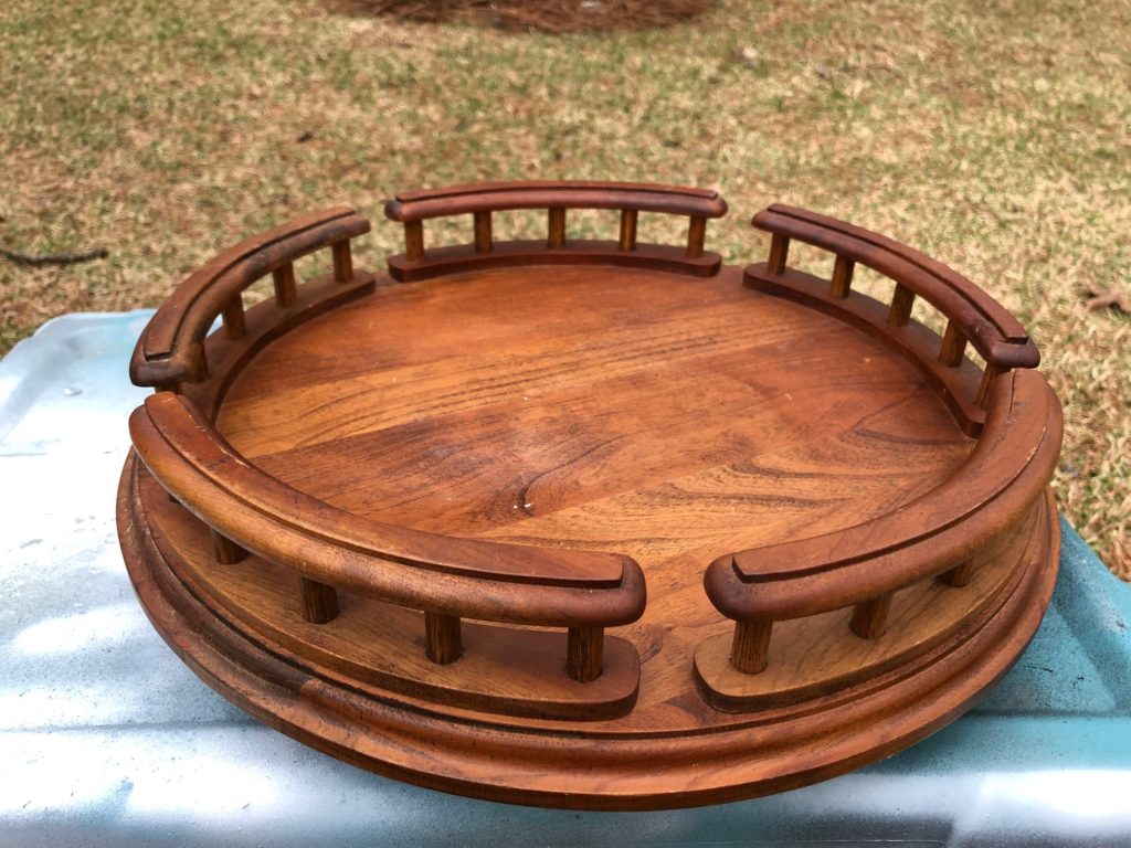 Lazy Susan Thrift store DIY