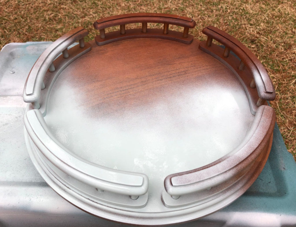 how to spray paint a lazy susan