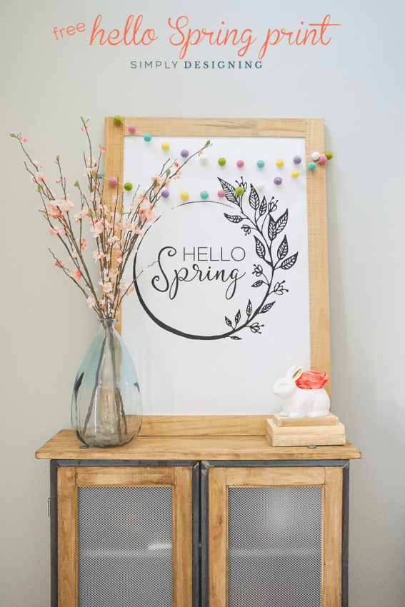 Spring Decor Ideas Hello Spring Print