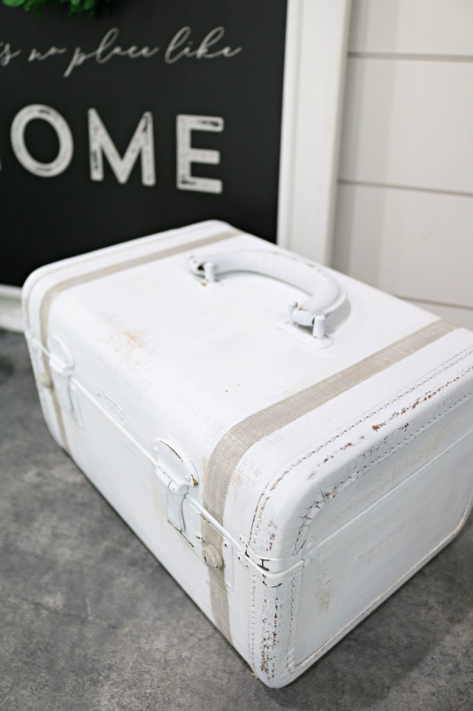 shabby painted train case - Vintage Train Case Makeover