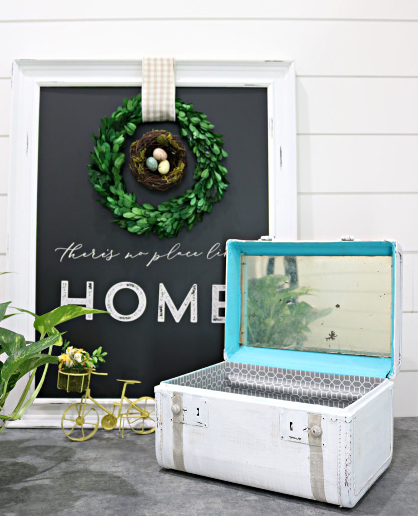 thrift store train case diy - create this look in less than an hour