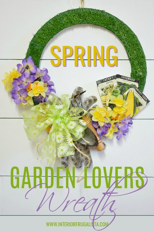 Spring Garden Lovers Wreath Pin