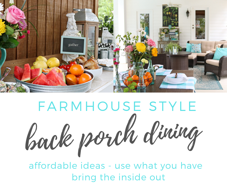 affordable porch dining - Casual farmhouse style