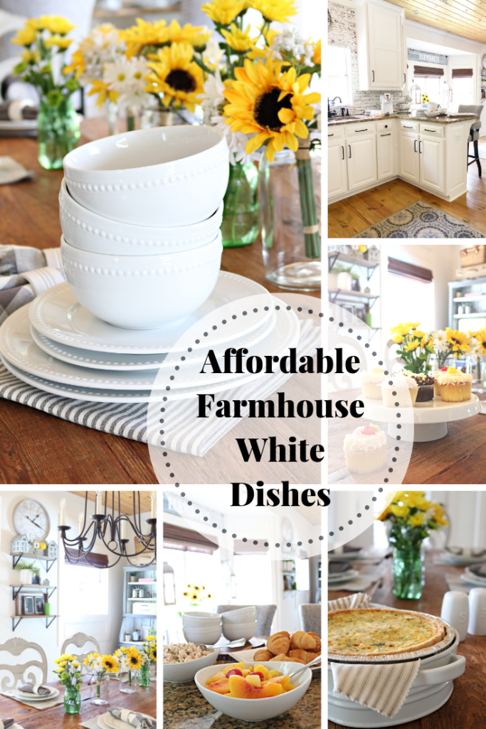 Farmhouse white shop dishes