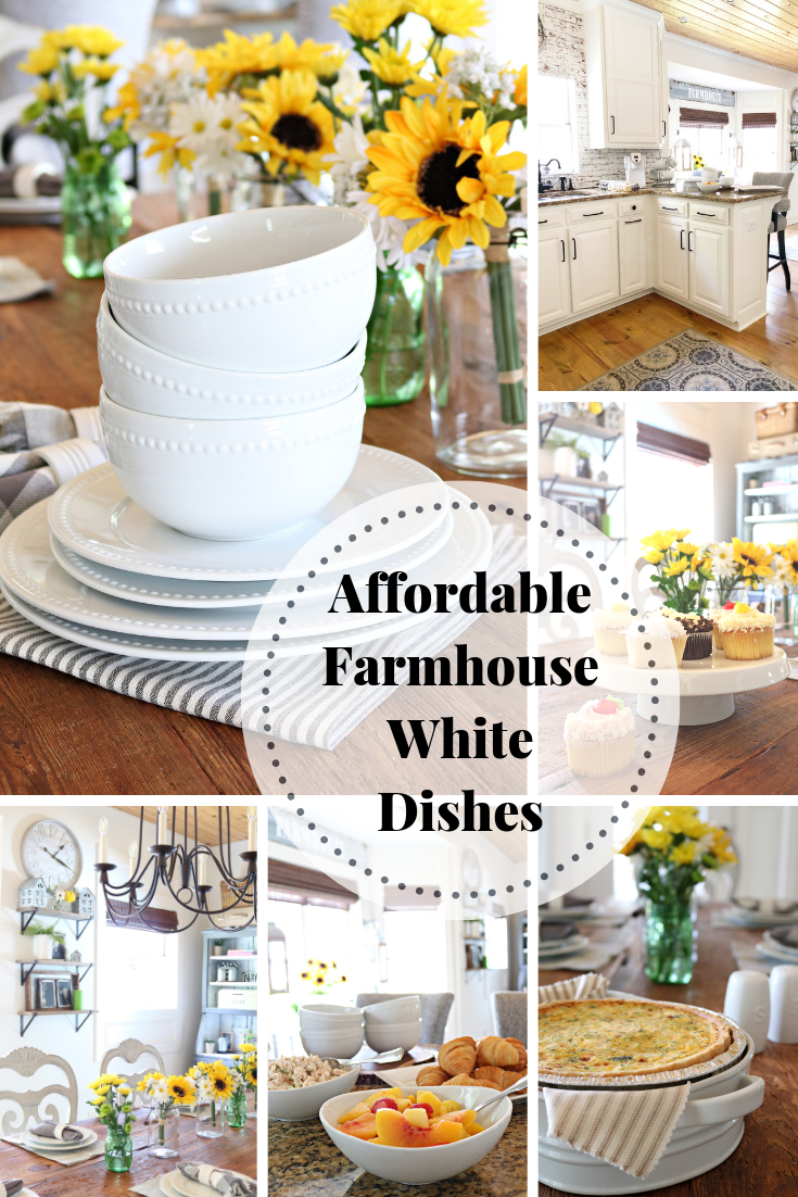 Affordable White Porcelain Dishes Farmhouse Style - Refresh Restyle