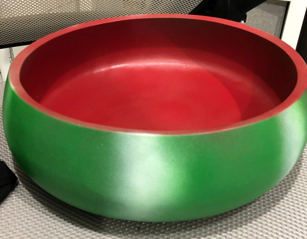 spray paint wood bowl