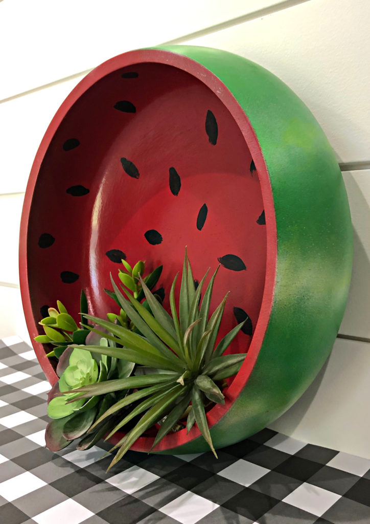 Watermelon wood bowl