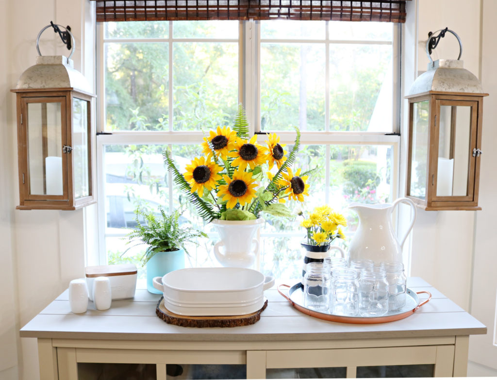 buffet area for mothers day - Affordable White Porcelain Dishes Farmhouse Style