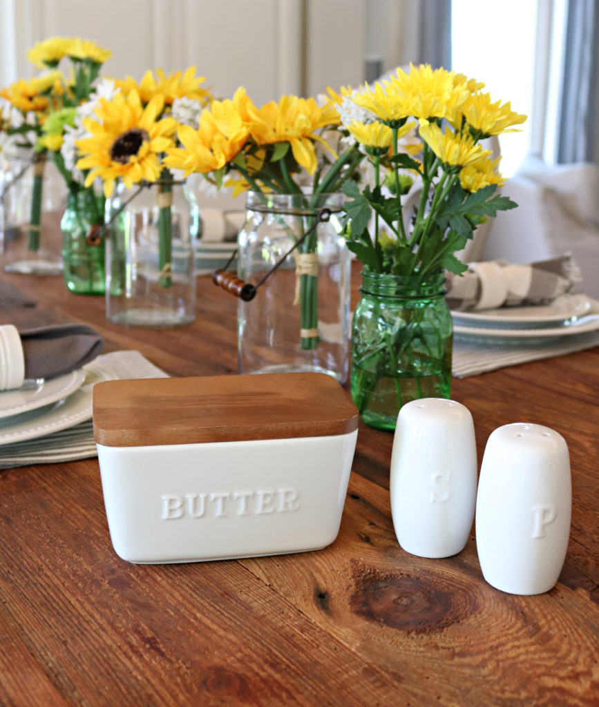 butter dish - Affordable White Porcelain Dishes Farmhouse Style