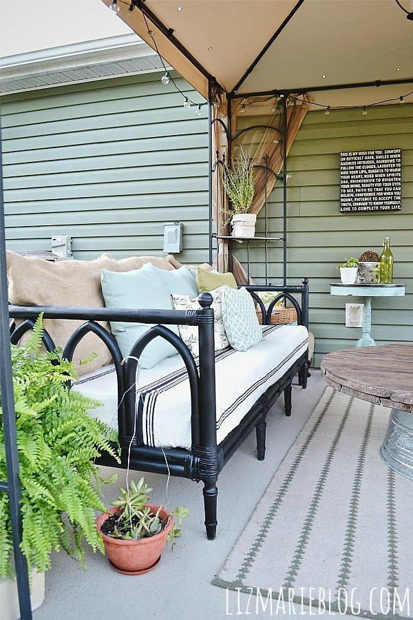 outdoor sofa makeover