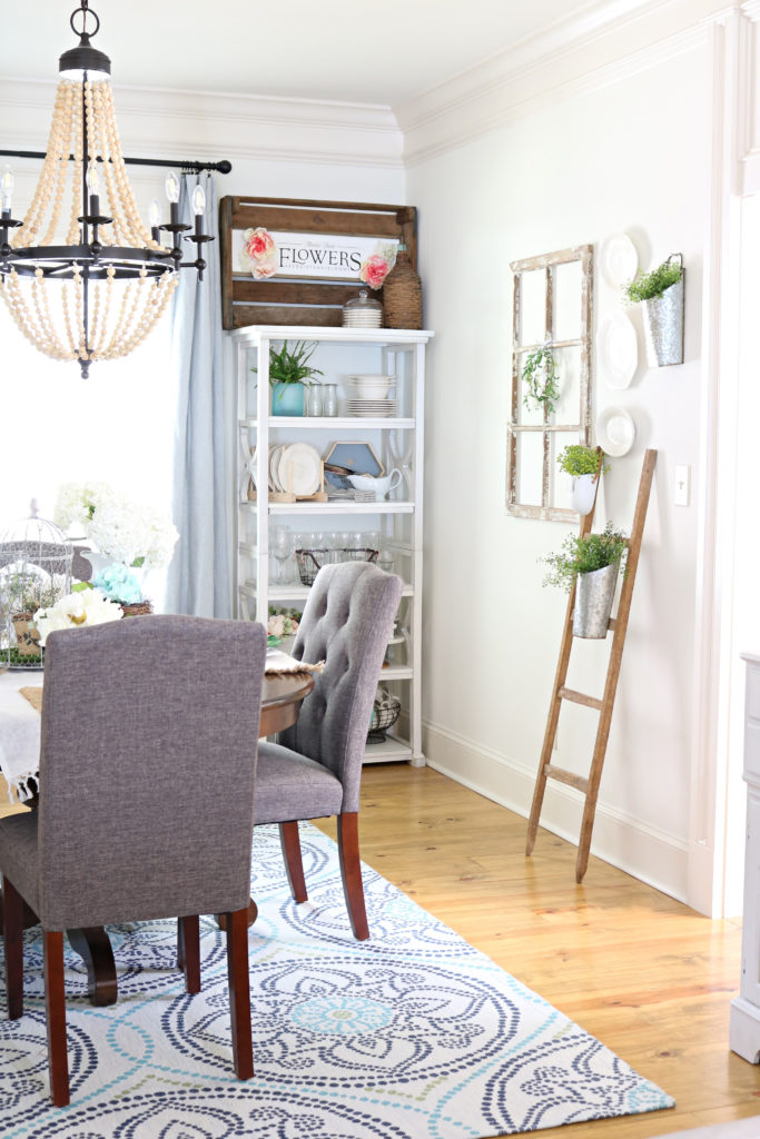 Chairs refresh dining room plus creative open shelving