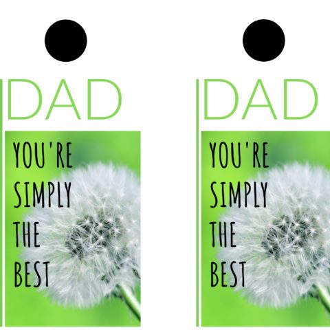 Large gift tag perfect for Father's day gift giving