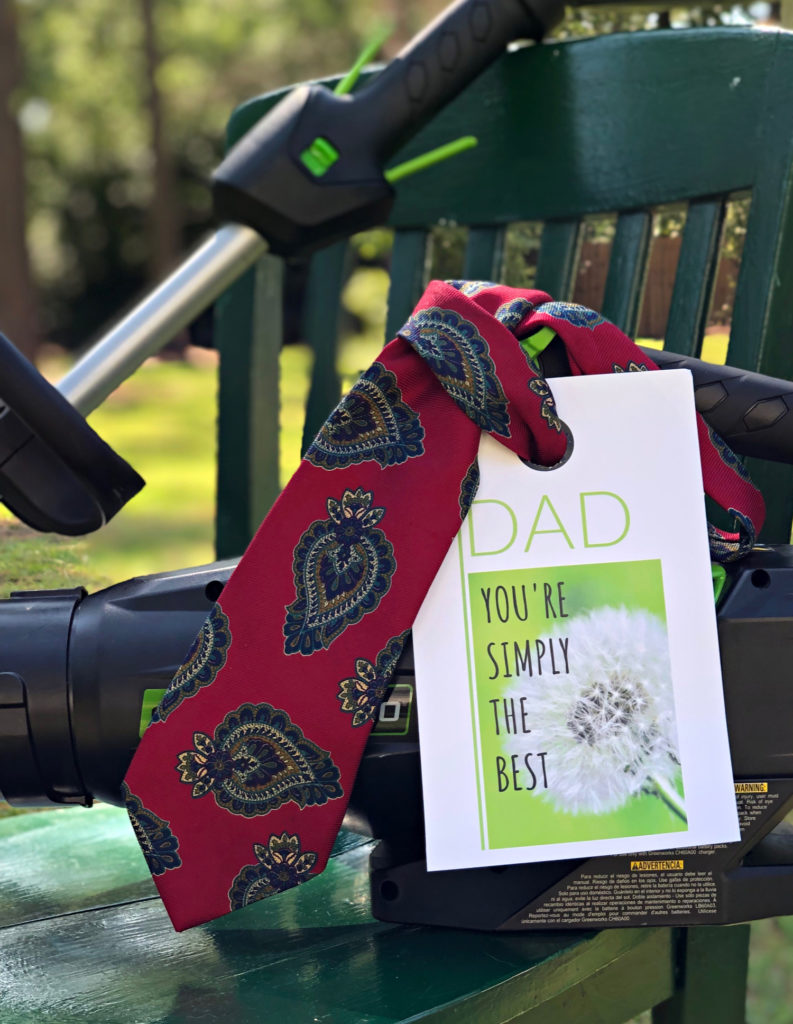 tools and tie fathers day idea