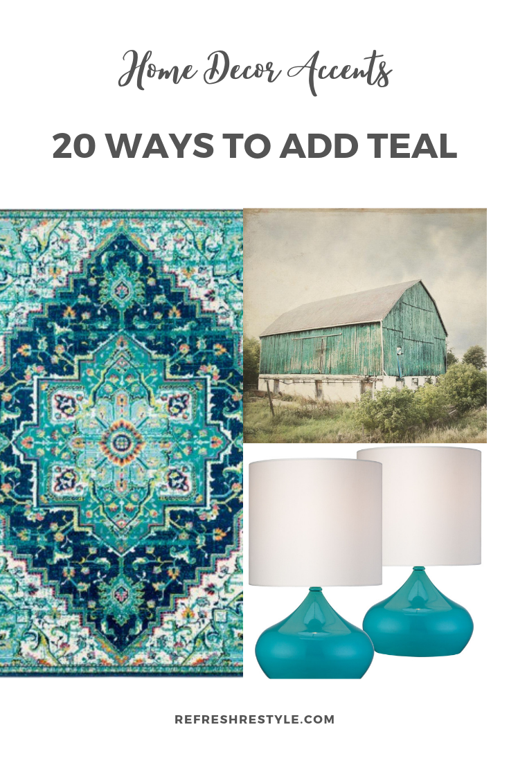 20 ways to teal home accents