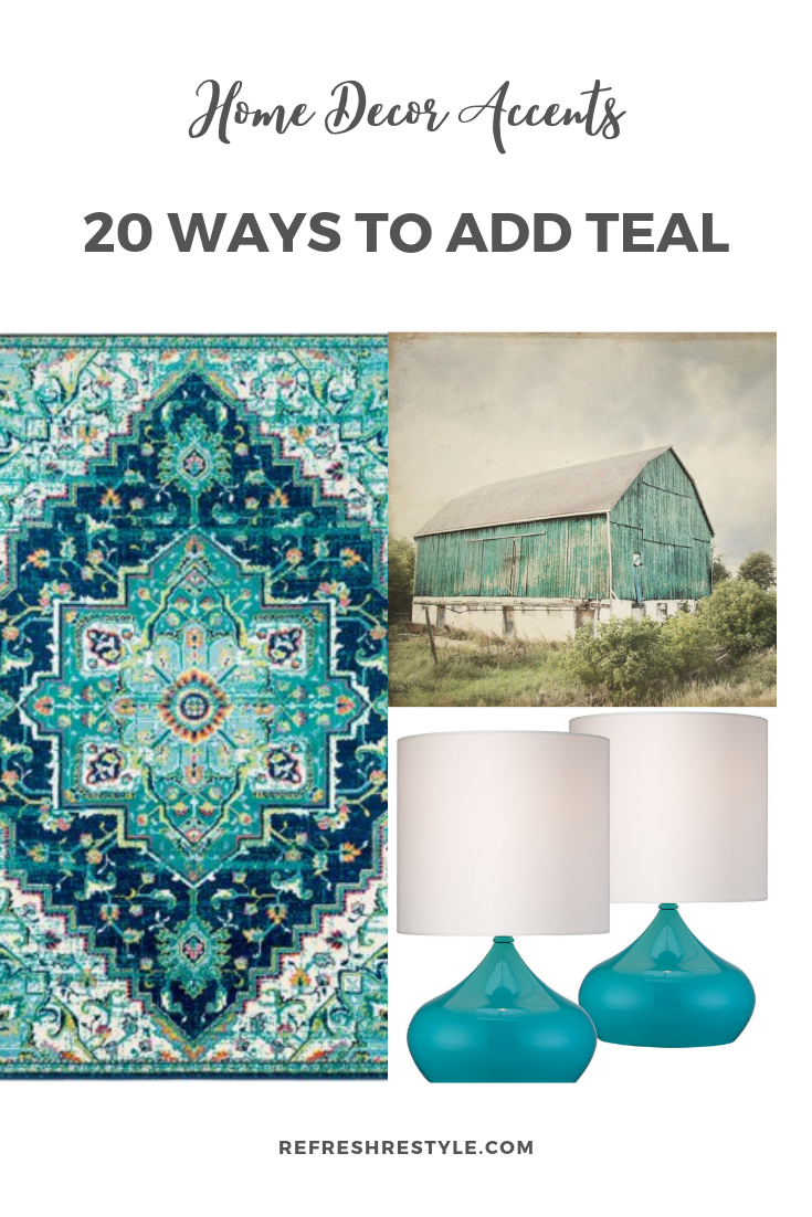 Teal Home Decor Accents Refresh Restyle