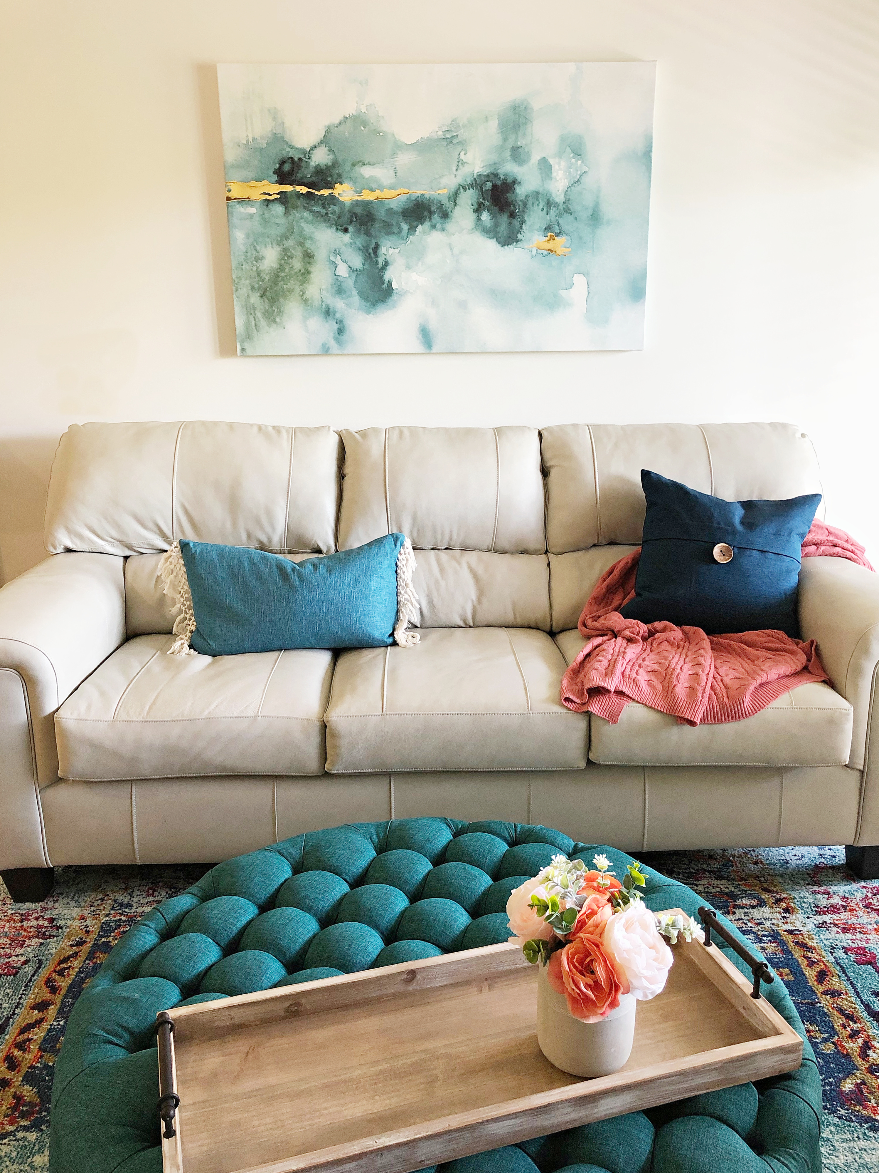 Living room teal accents - TEAL LIVING ROOM DECOR - LAKE CONDO or Beach