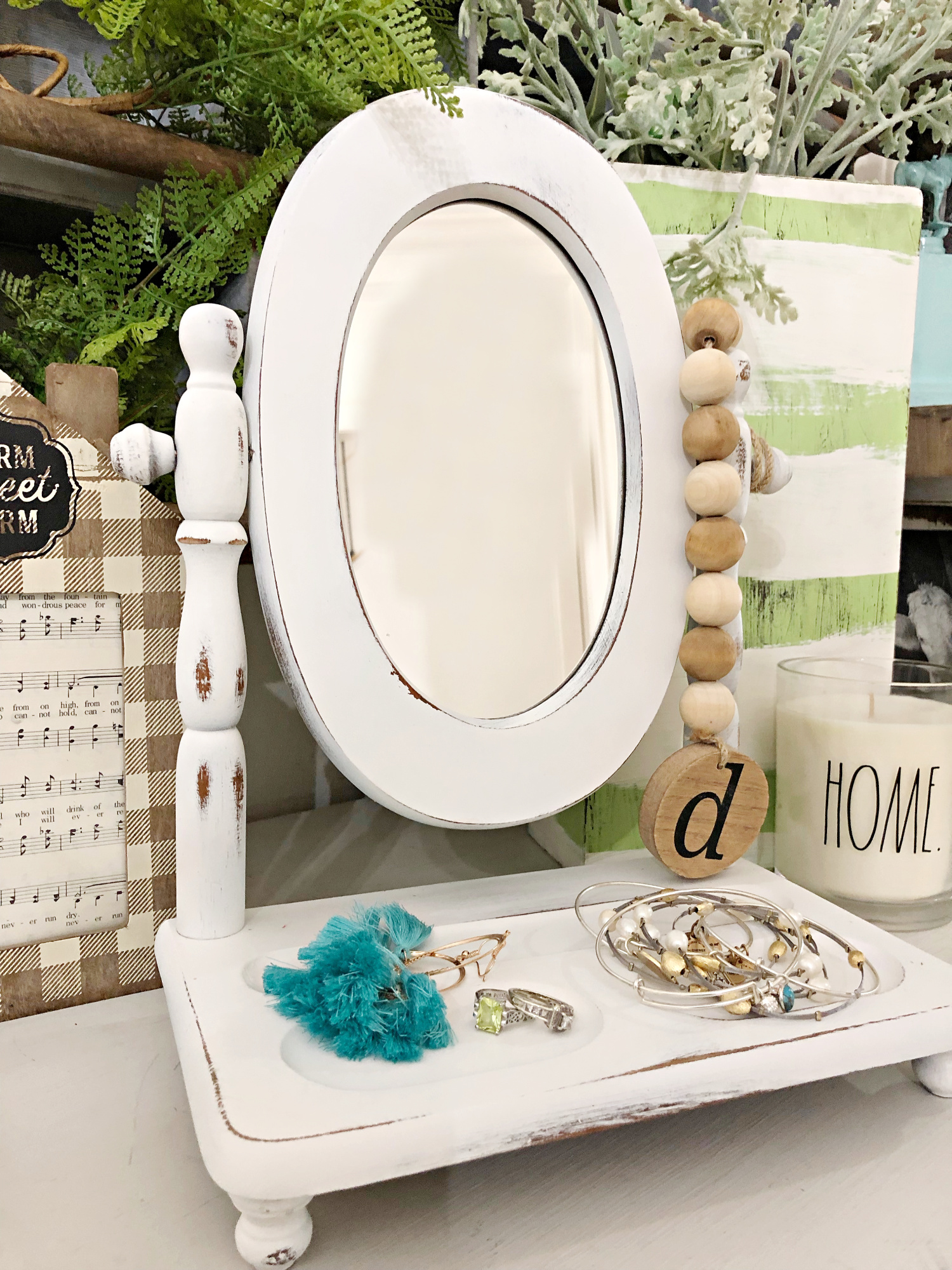 table top mirror idea