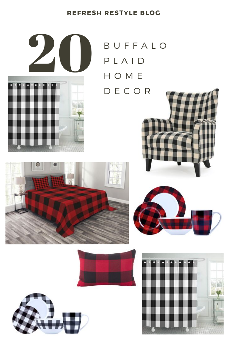 Buffalo Plaid Home Decor Red & Black - Refresh Restyle