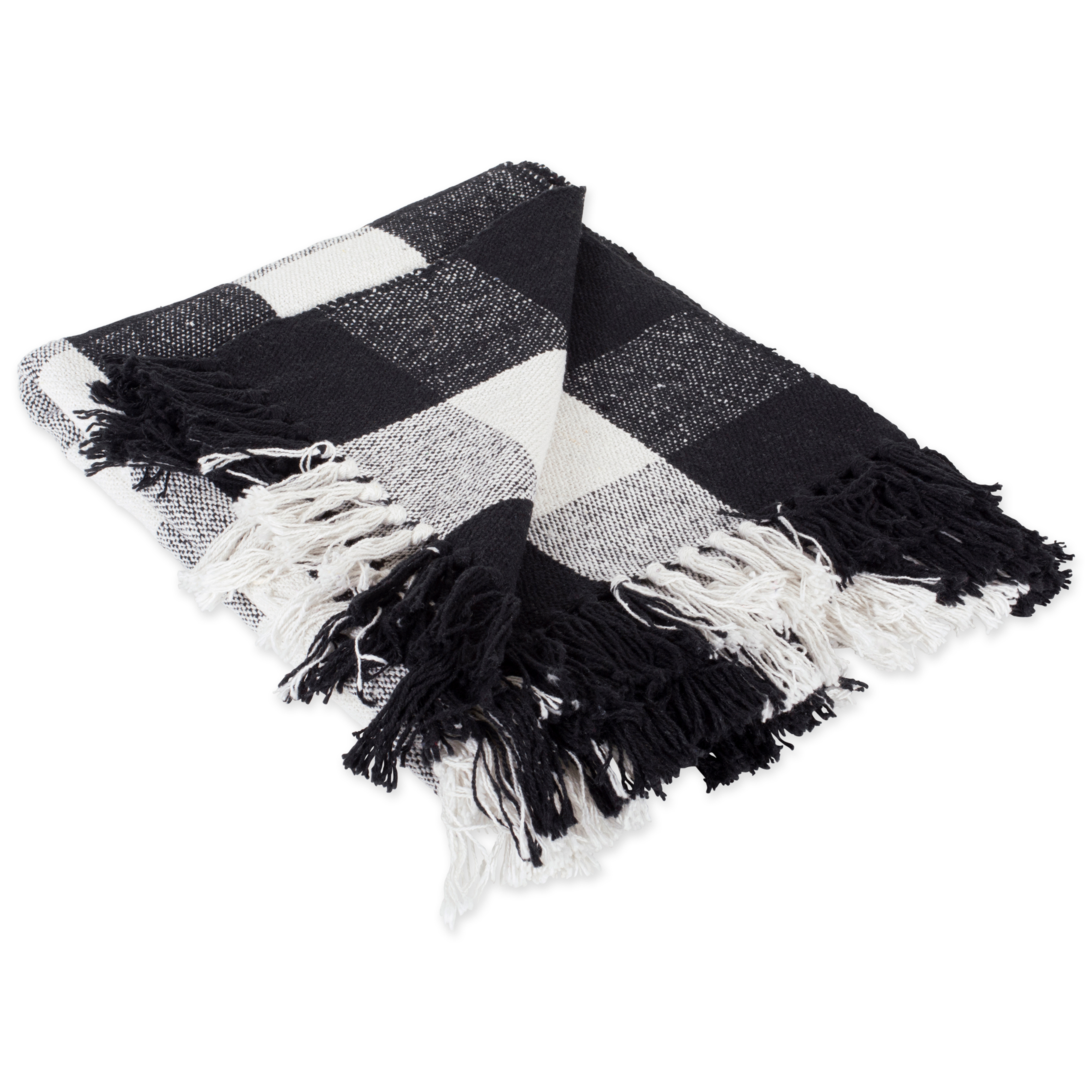 Black and white throw