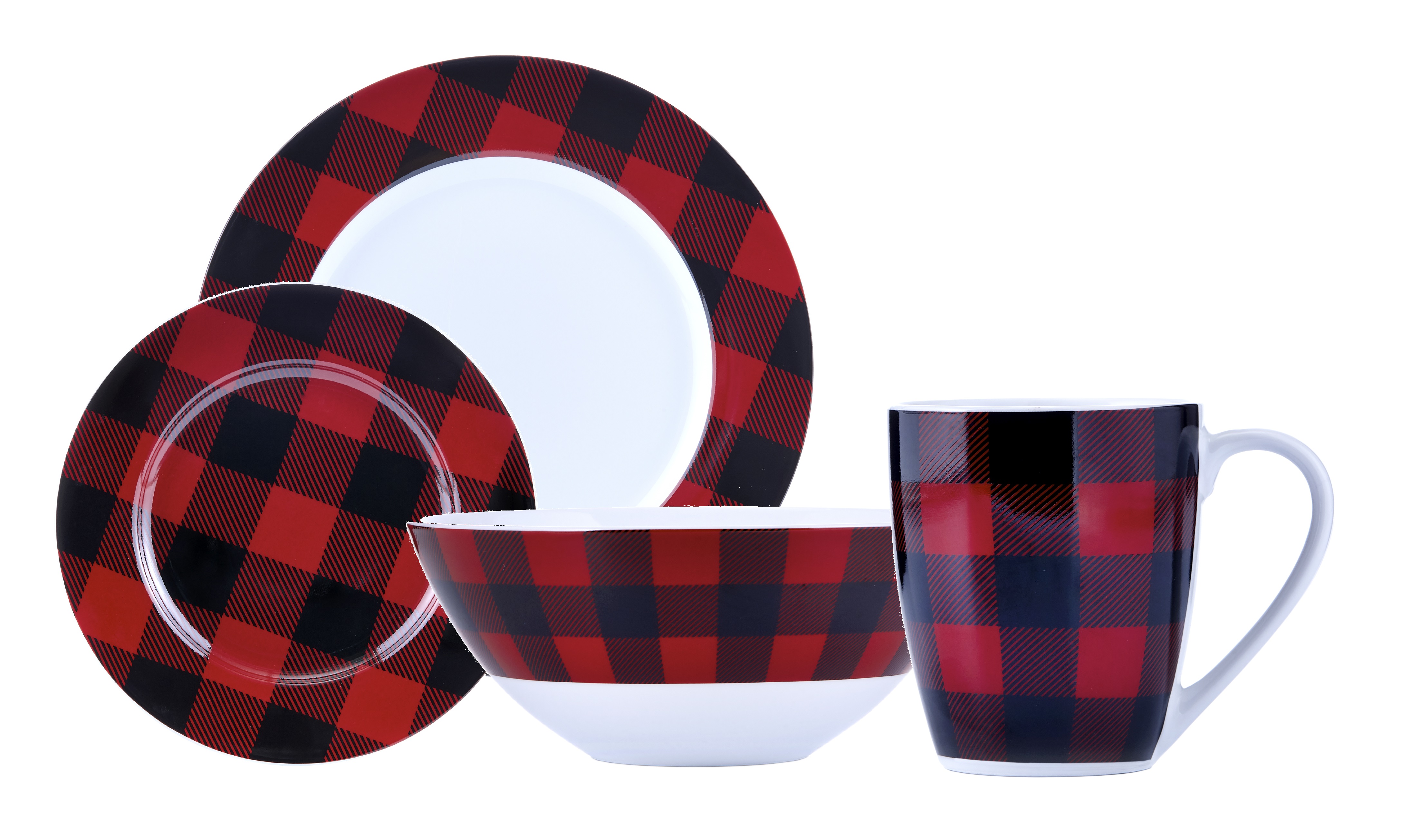 Red and black dishes