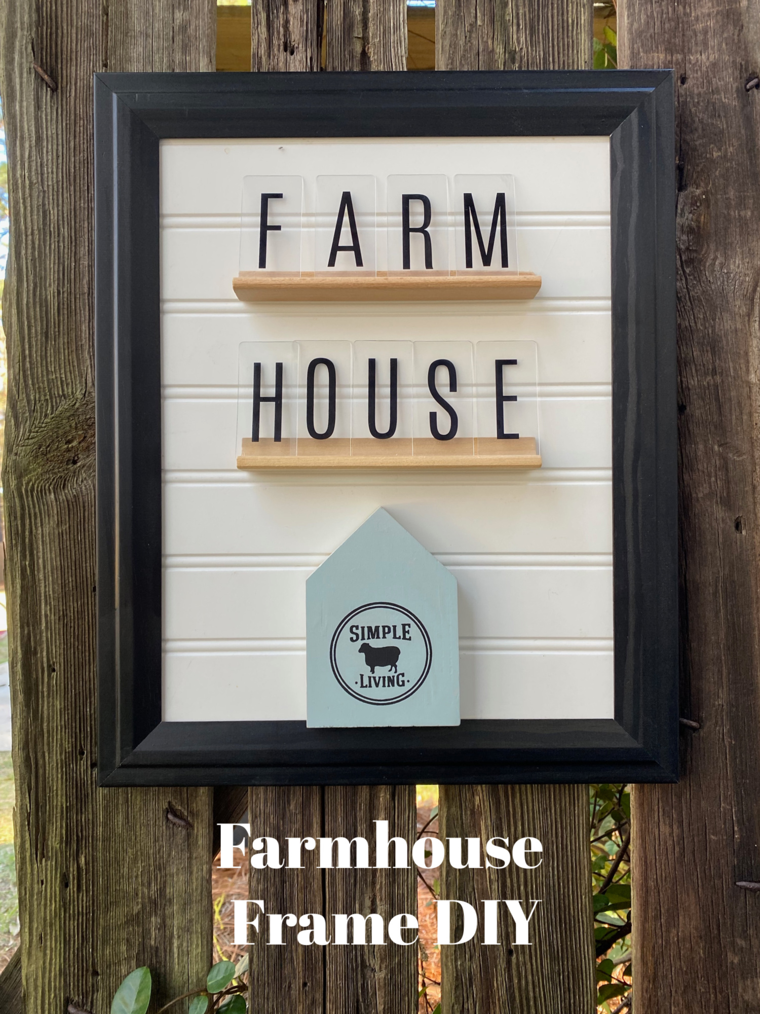 farmhouse pic frame makeover