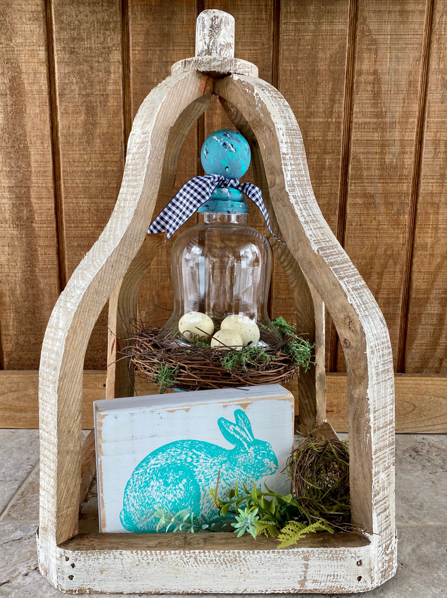 spring decor from thrift store finds