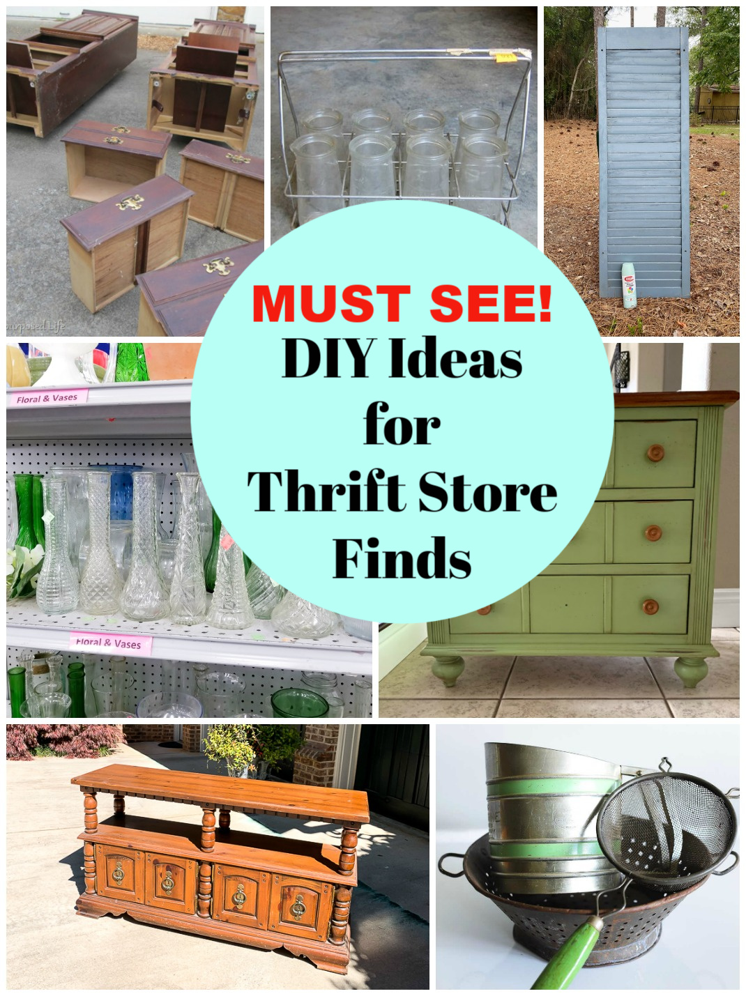 Thrift store ideas to DIY