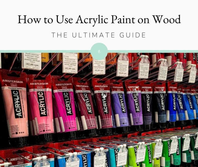How to Use Acrylic Paint on Wood Refresh Restyle